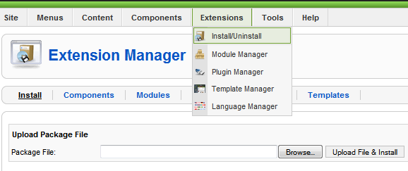 How to install modules and other extensions in Joomla! 1.5