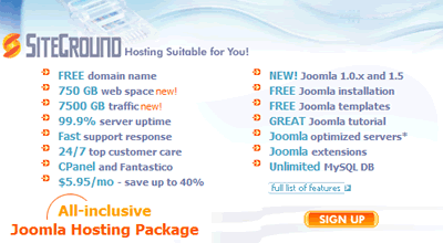 Siteground Joomla Hosting